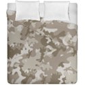 Tan Army Camouflage Duvet Cover Double Side (California King Size) View1