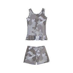 Tan Army Camouflage Kids  Boyleg Swimsuit by mccallacoulture