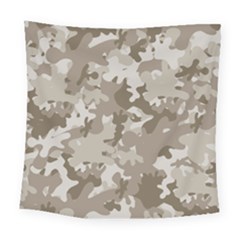 Tan Army Camouflage Square Tapestry (large)