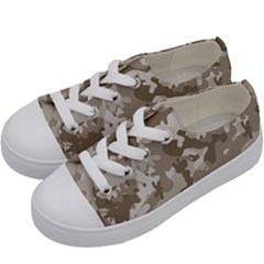 Tan Army Camouflage Kids  Low Top Canvas Sneakers by mccallacoulture