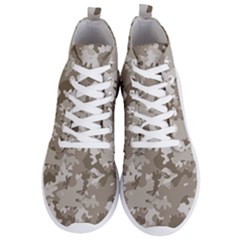 Tan Army Camouflage Men s Lightweight High Top Sneakers by mccallacoulture