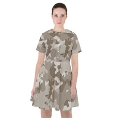 Tan Army Camouflage Sailor Dress