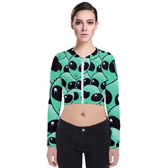 Alien Long Sleeve Zip Up Bomber Jacket by Sapixe