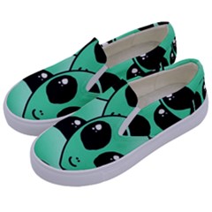 Alien Kids  Canvas Slip Ons by Sapixe