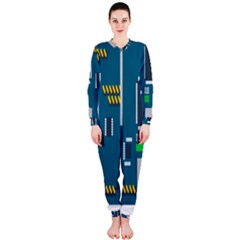 Amphisbaena Two Platform Dtn Node Vector File Onepiece Jumpsuit (ladies) 