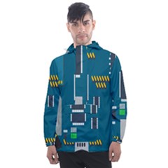 Amphisbaena Two Platform Dtn Node Vector File Men s Front Pocket Pullover Windbreaker by Sapixe