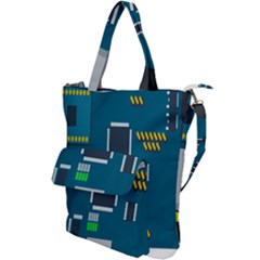 Amphisbaena Two Platform Dtn Node Vector File Shoulder Tote Bag by Sapixe