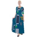 Amphisbaena Two Platform Dtn Node Vector File Half Sleeves Maxi Dress View1