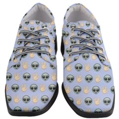 Alien Pattern Women Heeled Oxford Shoes