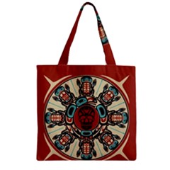 Grateful Dead Pacific Northwest Cover Zipper Grocery Tote Bag by Sapixe