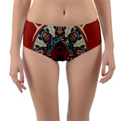 Grateful Dead Pacific Northwest Cover Reversible Mid-waist Bikini Bottoms by Sapixe