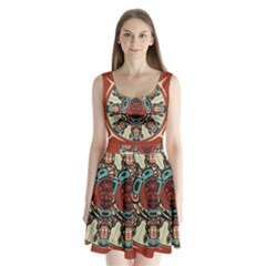 Grateful Dead Pacific Northwest Cover Split Back Mini Dress  by Sapixe