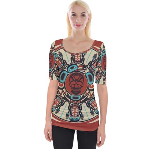 Grateful Dead Pacific Northwest Cover Wide Neckline Tee by Sapixe