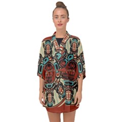 Grateful Dead Pacific Northwest Cover Half Sleeve Chiffon Kimono by Sapixe