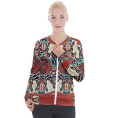 Grateful Dead Pacific Northwest Cover Casual Zip Up Jacket by Sapixe