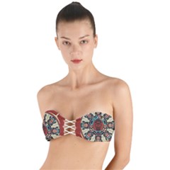 Grateful Dead Pacific Northwest Cover Twist Bandeau Bikini Top by Sapixe