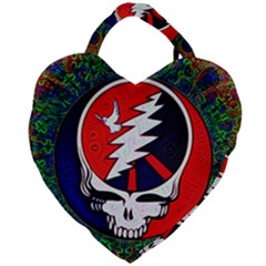 Grateful Dead Giant Heart Shaped Tote by Sapixe