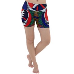 Grateful Dead Lightweight Velour Yoga Shorts by Sapixe