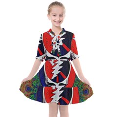 Grateful Dead Kids  All Frills Chiffon Dress by Sapixe