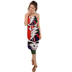 Grateful Dead Waist Tie Cover Up Chiffon Dress