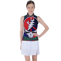 Grateful Dead Women’s Sleeveless Polo Tee by Sapixe