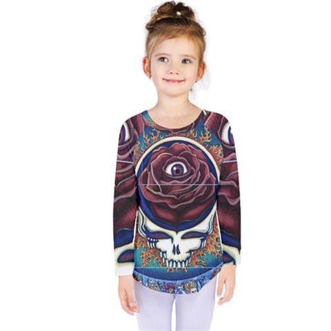 Grateful Dead Ahead Of Their Time Kids  Long Sleeve Tee by Sapixe