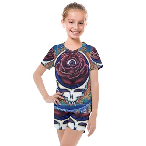 Grateful Dead Ahead Of Their Time Kids  Mesh Tee And Shorts Set by Sapixe