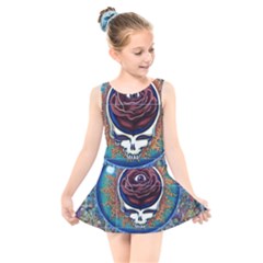 Grateful Dead Ahead Of Their Time Kids  Skater Dress Swimsuit by Sapixe