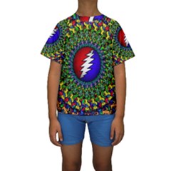 Grateful Dead Kids  Short Sleeve Swimwear by Sapixe