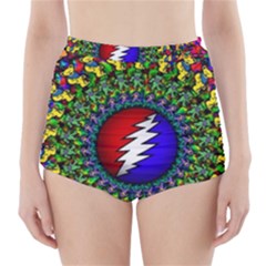 Grateful Dead High-waisted Bikini Bottoms by Sapixe