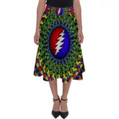 Grateful Dead Perfect Length Midi Skirt by Sapixe