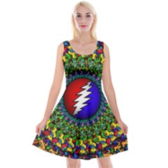 Grateful Dead Reversible Velvet Sleeveless Dress by Sapixe