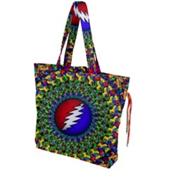 Grateful Dead Drawstring Tote Bag by Sapixe