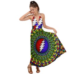 Grateful Dead Backless Maxi Beach Dress