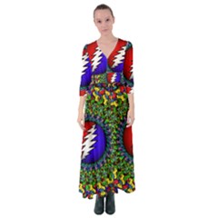 Grateful Dead Button Up Maxi Dress