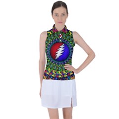 Grateful Dead Women’s Sleeveless Polo Tee by Sapixe