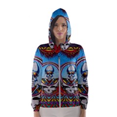 Grateful Dead Wallpapers Women s Hooded Windbreaker by Sapixe