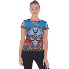 Grateful Dead Wallpapers Short Sleeve Sports Top  by Sapixe