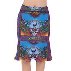 Grateful Dead Wallpapers Short Mermaid Skirt by Sapixe