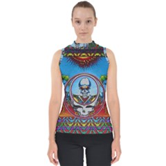 Grateful Dead Wallpapers Mock Neck Shell Top by Sapixe