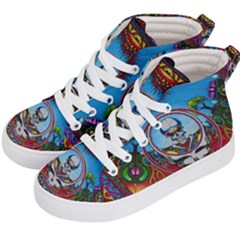 Grateful Dead Wallpapers Kids  Hi-top Skate Sneakers by Sapixe