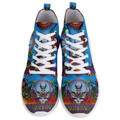 Grateful Dead Wallpapers Men s Lightweight High Top Sneakers by Sapixe