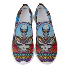 Grateful Dead Wallpapers Women s Slip On Sneakers by Sapixe