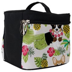 Corgis Hula Pattern Make Up Travel Bag (big) by Sapixe