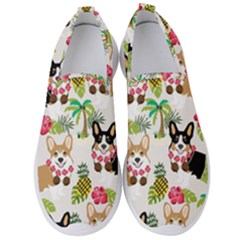 Corgis Hula Pattern Men s Slip On Sneakers by Sapixe