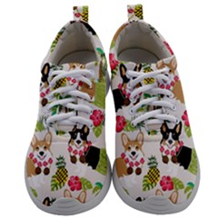 Corgis Hula Pattern Mens Athletic Shoes by Sapixe