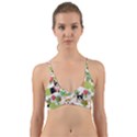 Corgis Hula Pattern Wrap Around Bikini Top View1