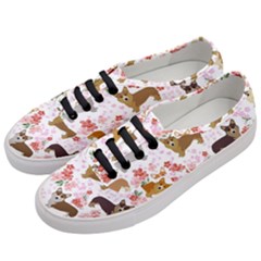 Corgis Corgi Pattern Women s Classic Low Top Sneakers by Sapixe