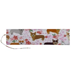 Corgis Corgi Pattern Roll Up Canvas Pencil Holder (l)