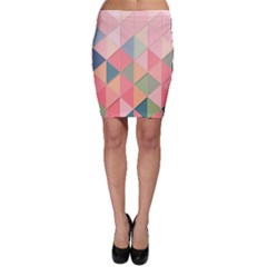 Background Geometric Triangle Bodycon Skirt by Sapixe